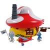 OPO 10 - La casa dei Puffi con Figure articolate in PVC + Adesivi - CS43