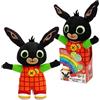 Giochi Preziosi Bing Peluche Rainbow Parlante Italiano, Peluche Musicale con Luci e Frasi, Giochi Bambini 0 Mesi +, Peluche Neonato, Ricamato con Simbolo Arcobaleno, Tessuto Morbido