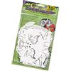 folia 23239 - Maschere per bambini Grusel, in cartone con motivi assortiti, 6 pezzi, colore bianco, da dipingere e modellare, per bambini, ragazzi e ragazze, ideali per feste di compleanno per bambini