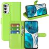 Fertuo Cover per Motorola Moto G52 / Moto G82, Custodia Portafoglio Cover a Libro in Pelle Flip Case con Silicone Bumper, Fibbia Magnetica, Porta Carte, Kickstand, per Moto G52 / G82 / G71S, Verde