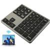 Generico Tastiera numerica piccola, tastiera meccanica piccola wireless, Tastiera numerica per computer a 35 tasti, Utilizza il tastierino numerico del computer per la digitazione silenziosa ed efficiente, il