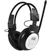 Yctze Cuffie radio FM portatili, Cuffie wireless con radio integrate per camminare, fare jogging, Lavori quotidiani, Cuffie wireless / cablate pieghevoli sopra l'orecchio Cuffie HiFi con cancellazione del r