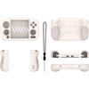 Generico Custodia protettiva in silicone per ANBERNIC RG CubeXX Custodia anti-caduta a conchiglia Custodia morbida con laccetto per ANBERNIC RG CubeXX Retro Handheld Game Console (Bianco)