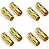 deleyCON 8 Pezzi Adattatore Cavo SAT Come Set - Spina F a 4x Spina Antenna e 4x Presa Antenna Connettore Coassiale Antenna Accoppiamento per Cavo Coassiale Cavo Antenna