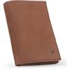DONBOLSO Portafoglio NextGen - Uomo, senza Portamonete - Protezione RFID - per Carte di Credito, Fino a 11 - in pelle - Colore Vintage Marrone