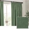 Yard Heavy Chenille Coppia Di Tende Piega A Matita - Foderate Filtrante Per La Luce Velluto Morbido Tende (Eucalipto - Larghezza 229 x Lunghezza 183cm)