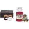 YANKEE CANDLE WoodWick candele profumate in confezione regalo & Candela Profumata In Giara Grande, Durata Fino A 150 Ore, 10.7 X 10.7 X 16.8 Cm