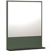trendteam smart living - PureBliss - Specchio da parete - verde - 60 x 74 x 14 cm - Specchio da bagno con ripiano di 60 cm