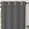 Soleil d'Ocre Panama Tenda con occhielli, in puro cotone, da 135 x 300 cm, di colore grigio