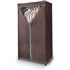 DOMO PAK LIVING Dk Living Armadio Appendiabiti in Metallo con Custodia Marrone in TNT, 75x50x145 cm