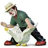 GILDE Clown - Statuetta decorativa a forma di clown Hans im Glück - Smmlerstück dipinto a mano - altezza 10 cm - multicolore decorazione soggiorno vetrina - regalo di compleanno