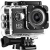 BSLVWG Action Camera 1080P 12MP WiFi 30M Impermeabile Sport Camera Subacquea per Vlog con Ultra HD 170 ° Grandangolo Anti-Shake 2.0 '' Schermo LCD con Kit di Accessori per Immersioni/Bicicletta/Nuoto