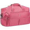 RONCATO Borsone Cabina IRONIK 2.0 - Borsa da Viaggio 20L con Tracolla, Leggera e Resistente - Rosa