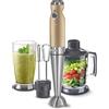 Sencor minipimer immersione SHB 560, frullatore a immersione 4 in 1, frullatore elettrico con bicchiere da 800ml, tritatutto elettrico, fruste elettriche, potenza da 1200w, 20 velocità