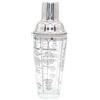 DollaTek 450(ml)/15.2(oz) Acciaio Inossidabile Barista Cocktail Shaker Graduato Scala di Vetro Vino Martini Tequila Rum Vodka Agitatore di miscelazione