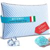 WVIOWVI Cuscino Memory Foam, Cuscini Letto 40x60 cm, Cuscino Cervicale, Guanciale Letto con Fodera 100% Cotone, Guanciale Memory Ortopedico, Contro Dolore Cervicali, Anti Acaro e Anallergico