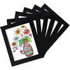 YIYINOE Cornice per Foto 20 x 25 cm, Set di 6 Cornici per Foto per Collage Fotografico e Decorazione Murale, Cornici in Cartone, Fornite con Pellicola Trasparente in Plastica, Colore: Nero