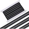 GORGECRAFT Corda Elastica Piatta da 9M Rotolo di Fascia Elastica in Silicone Antiscivolo Largo 15mm con Cinghia in Gomma da 5mm Strisce in Fibra Ad Alta Elasticità per Cucito Artigianato Borse Nero