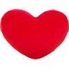 arrderly 1 cuscino a forma di cuore, in peluche, soffice cuscino decorativo a forma di cuore, per divano letto, sala da pranzo, regalo per ragazze, San Valentino (rosso)