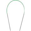 Coopay Ferri circolari da 2,25 mm e 40 cm, ferri circolari in acciaio con cavo flessibile, ferri da maglia circolari fissi in metallo per calze. Piccoli progetti