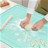 Jinsion Spianatoia Silicone Grande,70×50 cm Spianatoia per Impastare Antiaderente,Tavola per Impastare Antiscivolo,Tappetino da Impastare con Misure,Tappetino Silicone Cucina per Impastare per Pasta Pizza