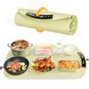 COLDFILL Vassoio Riscaldante - Tappetino Riscaldante Cucina - Scaldavivande Elettrico Portatile Regolabile da 40°C a 110°C, Riscalda l'intera Superficie in 5s per Buffet e feste, Verde