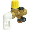 SOMATHERM FOR YOU - Safety Group sede teflon NC 20/27 (3/4 '') per l'acqua dura con una guardia d'aria piegato. Evita sovrappressione nel boiler. Corpo di sicurezza obbligatoria per scaldabagni.