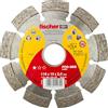 Fischer FCD-SES 115x2,0 DIA Disco da Taglio Diamantato Corona Segmentata per Taglio Veloce Cemento Armato, per Smerigliatrice Angolare, 1 pz