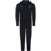 SSC Napoli Tuta Invernale Blu, EA7, Prodotto Ufficiale, Felpa con cappuccio, chiusura zip, logo SSCN stilizzato, XL
