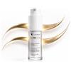 VIDALFORCE GLOW EYE Contorno occhi naturale con Acido Ialuronico Full-spectrum, Retinolo incapsulato con Bakuchiol, Caffeina, Collagene Idrolizzato, Vitamina C, Contorno occhi antirughe per donna e uomo 15ml