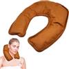 BullTek Borsa Acqua Calda Elettrica 450W, Scaldacollo Riscaldabile per Dolori Cervicali, Sciarpa Riscaldante per Uomini, Donne e Anziani, Termoterapia Rapida, Ideale per Inverno (MARRONE)
