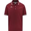 Kappa Logo MALTAX 5 MSS - Polo Shirts - Polo - Uomo - Red Granata-White