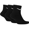 Nike - Calzini da uomo e donna, colore bianco e nero, corti, 8 paia, alla caviglia, confezione risparmio da 8 pezzi, 34-38, 38-42, 42-46, 46-50, 46