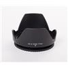 vhbw paraluce compatibile con obiettivi da 77mm - nero, plastica, tulipano
