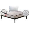 ITALYMATERASSI, Materasso singolo 80x190 MEMORY SEMIRIGIDO | Materasso ORTOPEDICO contro i dolori alla schiena, adatto per ogni rete+1 cuscino PROMO | Materasso H19.5 con tessuto Traspirante, SPORT