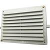 Kombi Griglia Aerazione Plastica Regolabile 150 x 200 mm per Ventilazione Areazione Rettangolare Protezione Insetti Bianco Sistema Aria Casa