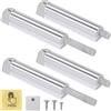 Jiayi Push to Open Door Latch, JIAYI 4pack Push Pull per Ante Magnetiche per Armadietti, Spingere Aprire la Porta Chiusura Push Open catture Rilascio porta cattura d'argento