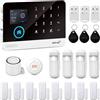 XNY Kit Allarme Casa Senza Fili 4G, Antifurto Allarme Casa WiFi con Controllo APP, Kit da 21 pezzi (Rilevatore di Movimento, Sensore per Porte e Finestre, Sirena, Telecomando) Compatibile con Alexa