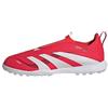 adidas Predator League Laceless Turf Football Boots Kids, Scarpe da Calcio, Lucid Red/Cloud White/Core Black, 22 EU