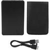 KIMISS Case Hard Disk Box Case USB 3.0 a SATA Disco Rigido Esterno ABS Plastica W25Q730M 2.5'' Usb3.0 Sata Mobile Hard Disk Box Case Custodia HDD Supporto Vite Libero 2Tb (Nero)