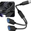 SopwMap Adattatore tipo C Splitter 2 Porte, Cavo USB-C OTG Splitter Y, Tipo C Maschio a Doppia USB Femmina per Dati e Ricarica, splitter USBC 2 Porte, Compatibile con Laptop, Auto