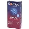 PIKDARE SpA Control Sensual Xtra Dots, preservativi stimolanti con 264 punti in rilievo, 12 pezzi.