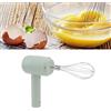Uadme Frusta elettrica piccola,sbattitore manuale senza fili,miscelatore da cucina portatile leggero ricaricabile tramite USB per preparare caffelatte e torte al caffè,per l'uso in casa all'aperto