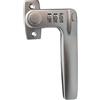 HOME IT SecuraLink-R 25202 - Maniglia per finestra con serratura a codice per battuta, colore: Argento