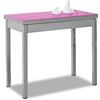 ASTIMESA Tipo Libro tavolo da cucina, metallo, Fucsia, 80 x 40 cm