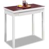 ASTIMESA MLBBU - Tavolo da cucina, metallo, bordeaux, 80 x 40 cm