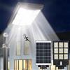 HYPOW Lampione Solare LED Esterno, 800W Lampada Solar con Sensore Movimento, IP65 Impermeabile Faretti Solari con Pannello Solare, 6500K Luce di Sicurezza per Giardino Garage Stradale