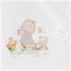 Ciliegina Set 3 Lenzuola Culla 100% Cotone Completo + sotto con elastici Federa Bambino Bambina idea regalo (Neutro)