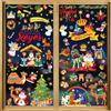 DPKOW Reyes Magos Pegatinas de Ventana Decoraciones Navidad Feliz día de Reyes Pegatinas de Ventana Decoraciones para Ventana Puerta Pared Vidrio
