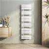 Heilmetz Termosifoni Moderni 1385x400mm Termoarredo Bagno Interasse 50 Radiatore Scaldasalviette Da Parete G1/2, Vertical, Scaldasalviette Bagno Termosifone Acciaio, Bianco